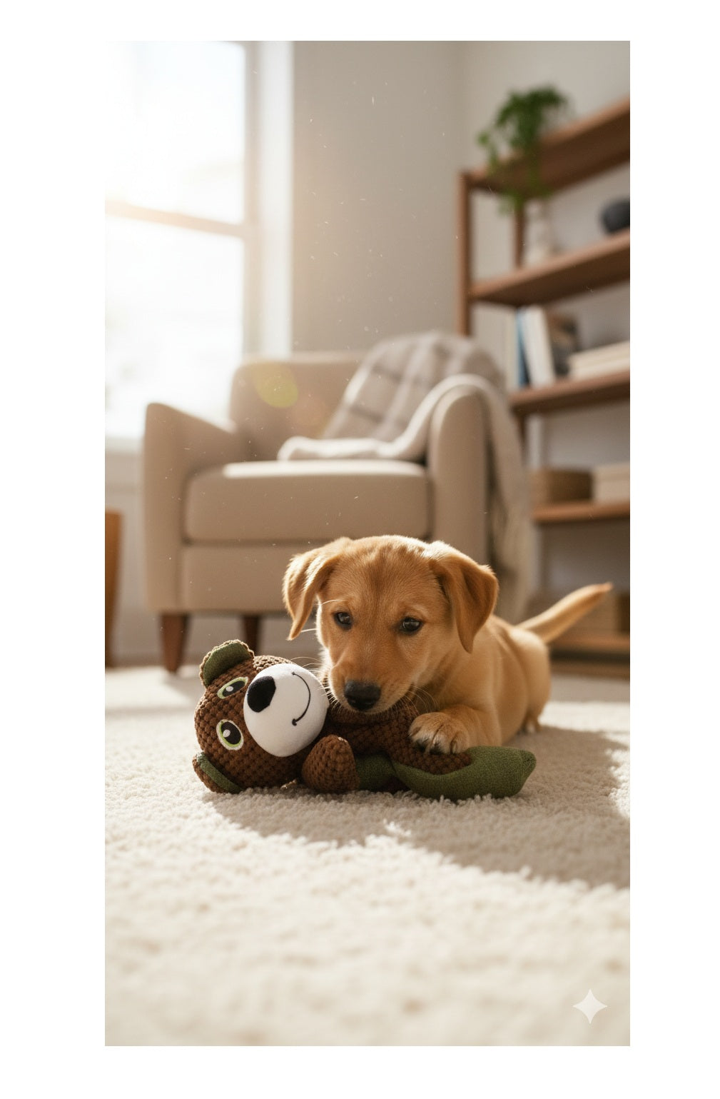 Peluche ours pour chien - vue 3