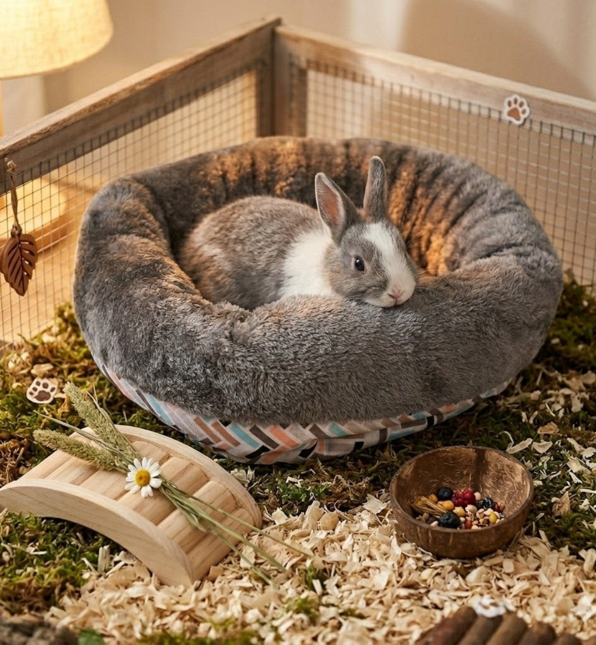 Panier de repos rongeur Clavio rembourré et chaleureux