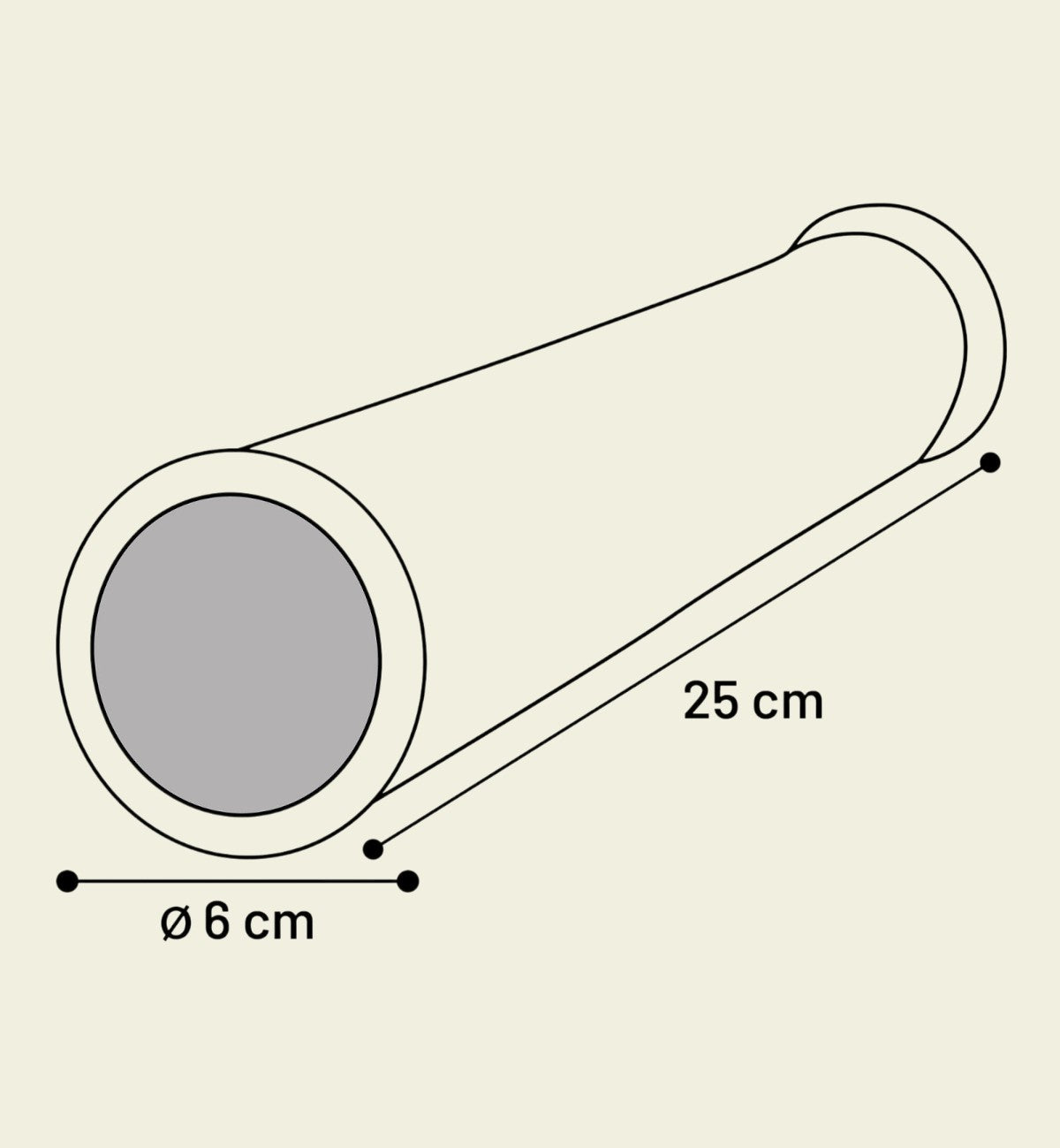 Tunnel de détente Fizi rembourré 6 x 25 cm pour rongeurs