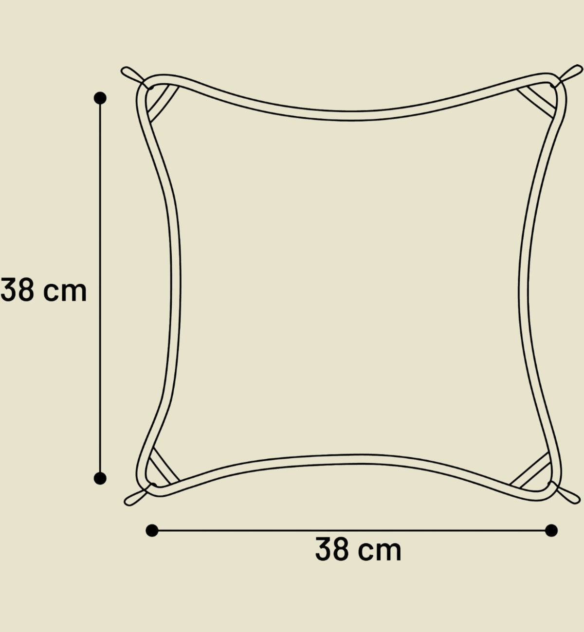 Hamac avec crochets 38 x 38 cm pour rongeurs Fizi