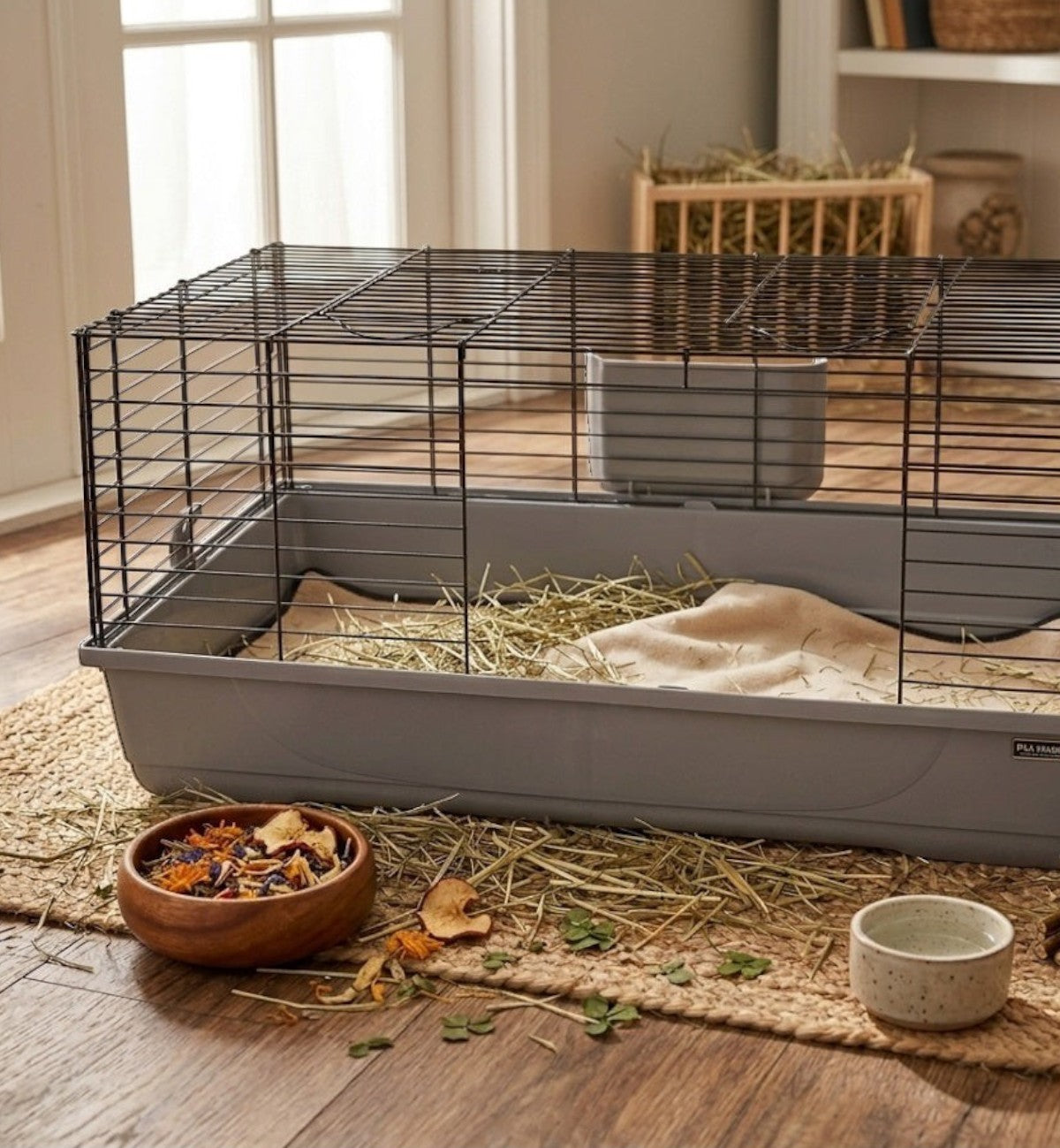 Tapis absorbant anti-odeurs et sans poussière 55 x 100 cm pour cage