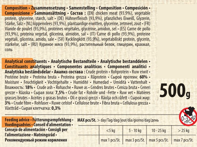 Friandise Lanières avec poulet