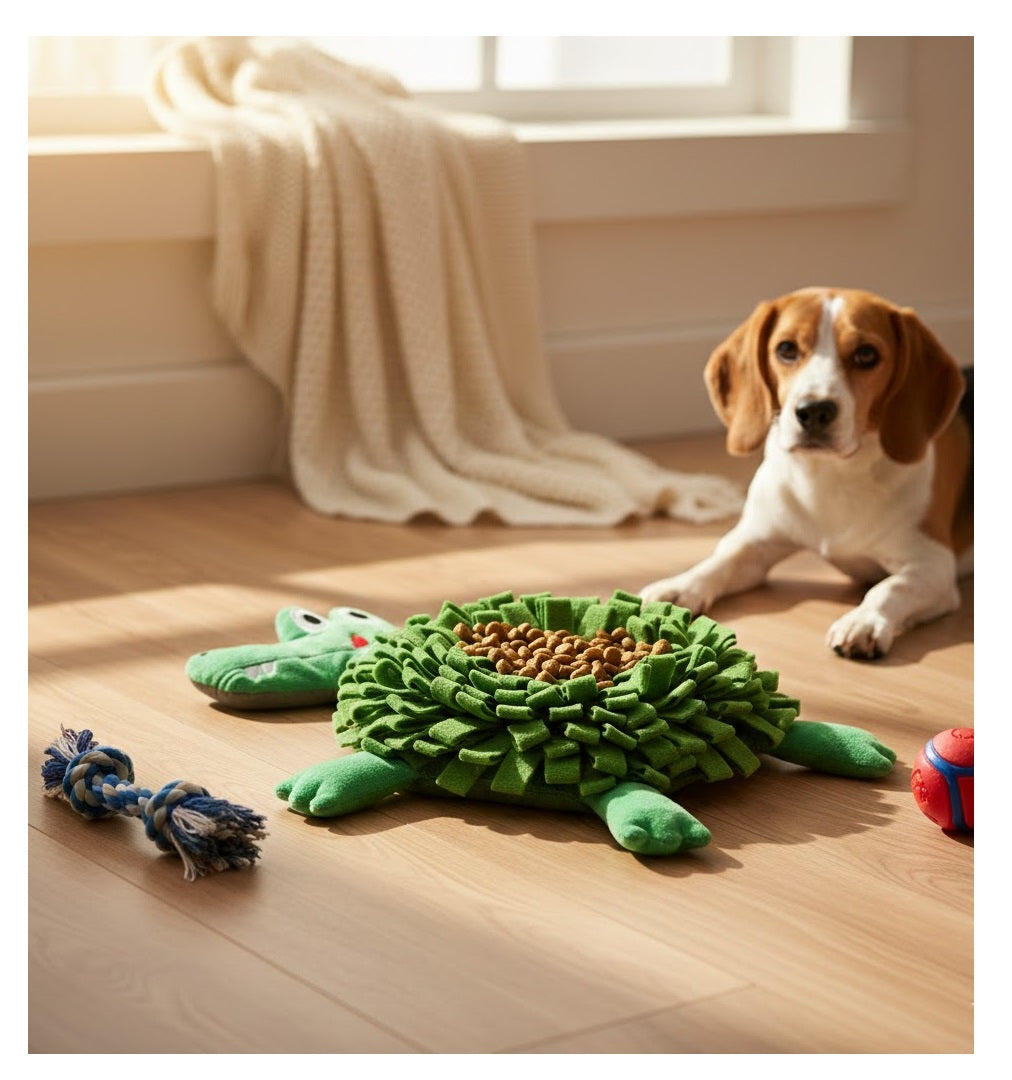 Jeu d'occupation et de fouille jammie Crocodile pour chien - vue 2