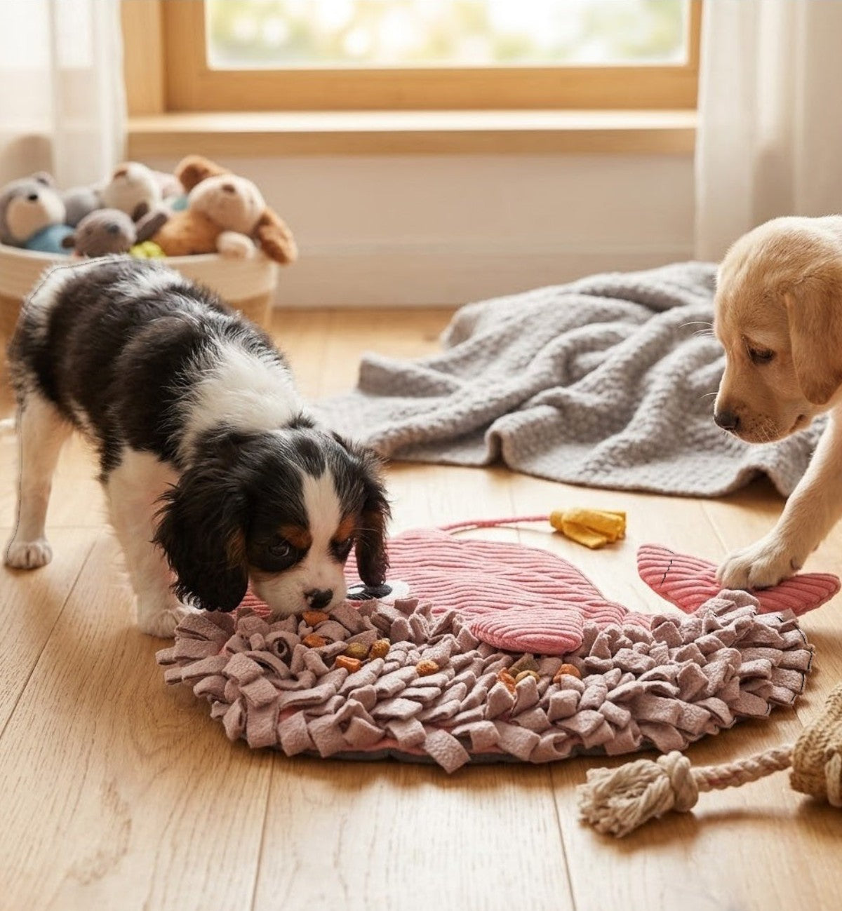 Jeu doccupation et de fouille Morgane la baleine pour chien 38 cm