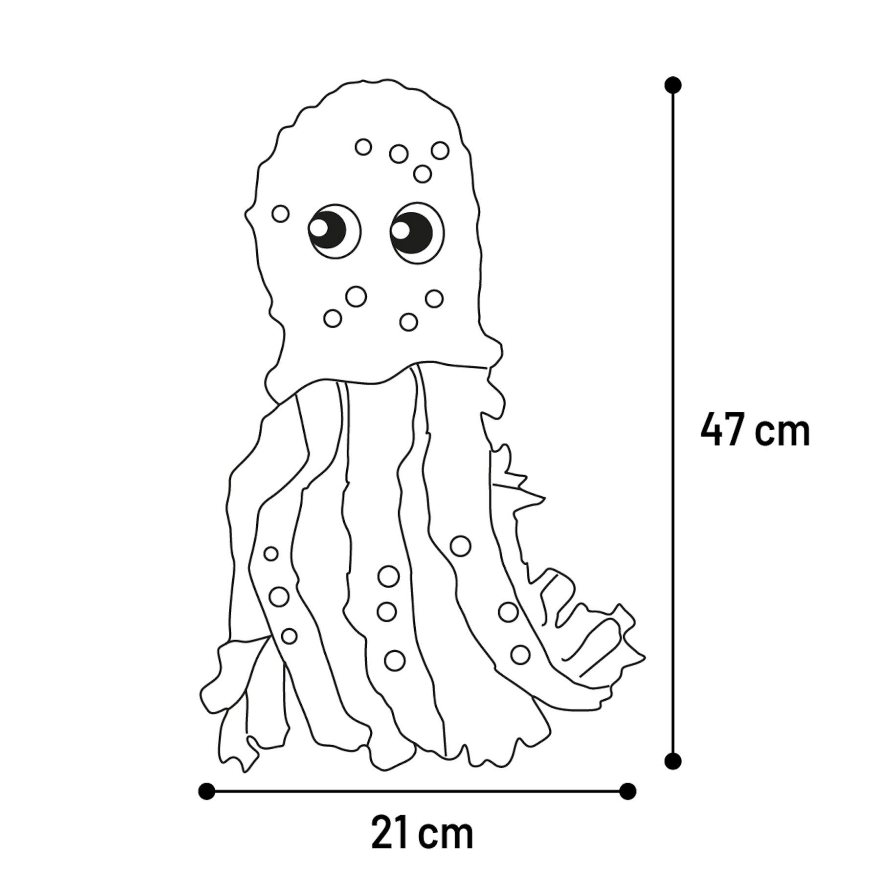 Jeu d'occupation et de fouille Morgane calamar pour chien - vue 3