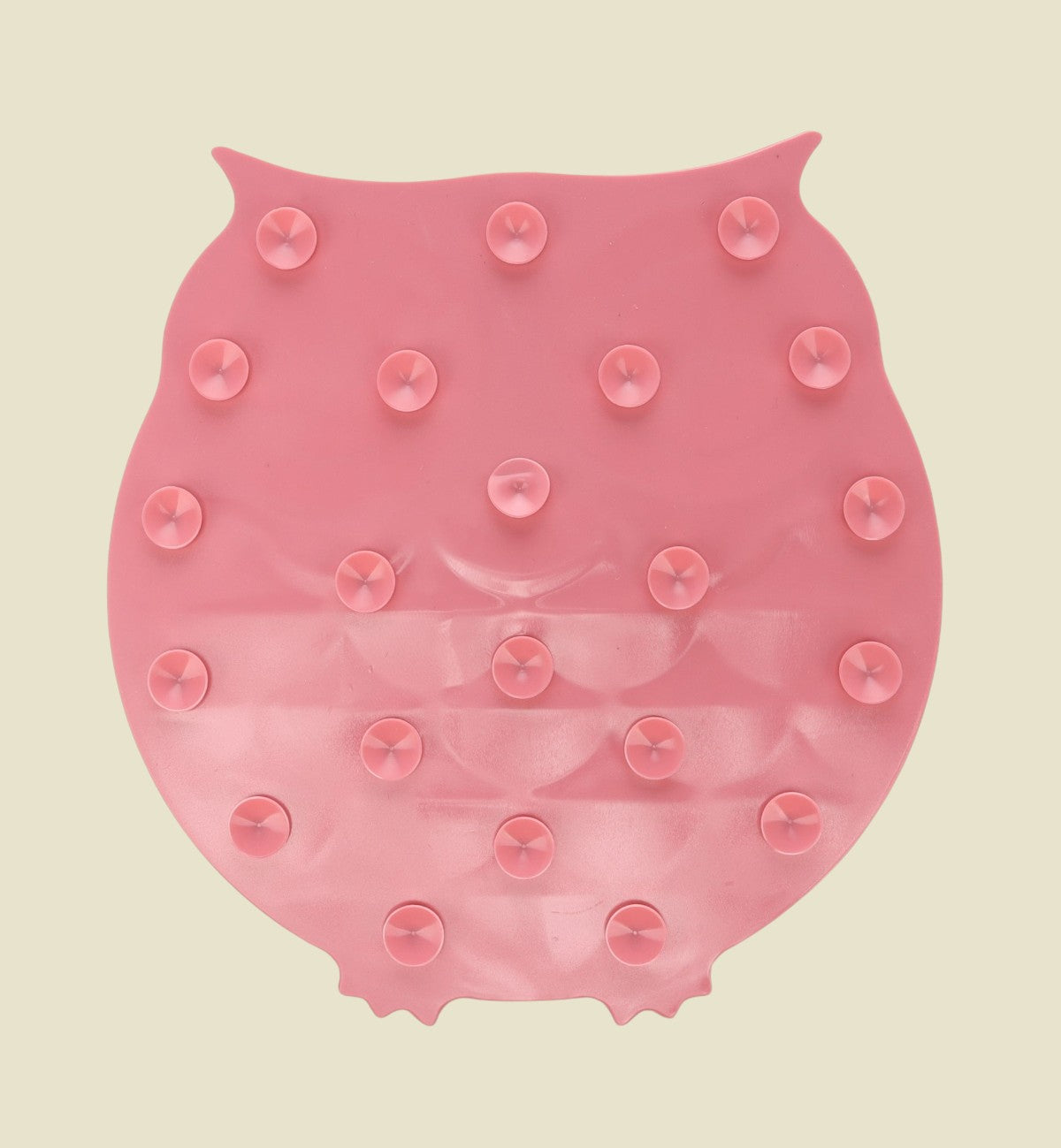 Tapis à lécher pour chien et chat Chouette 30 cm vieux rose