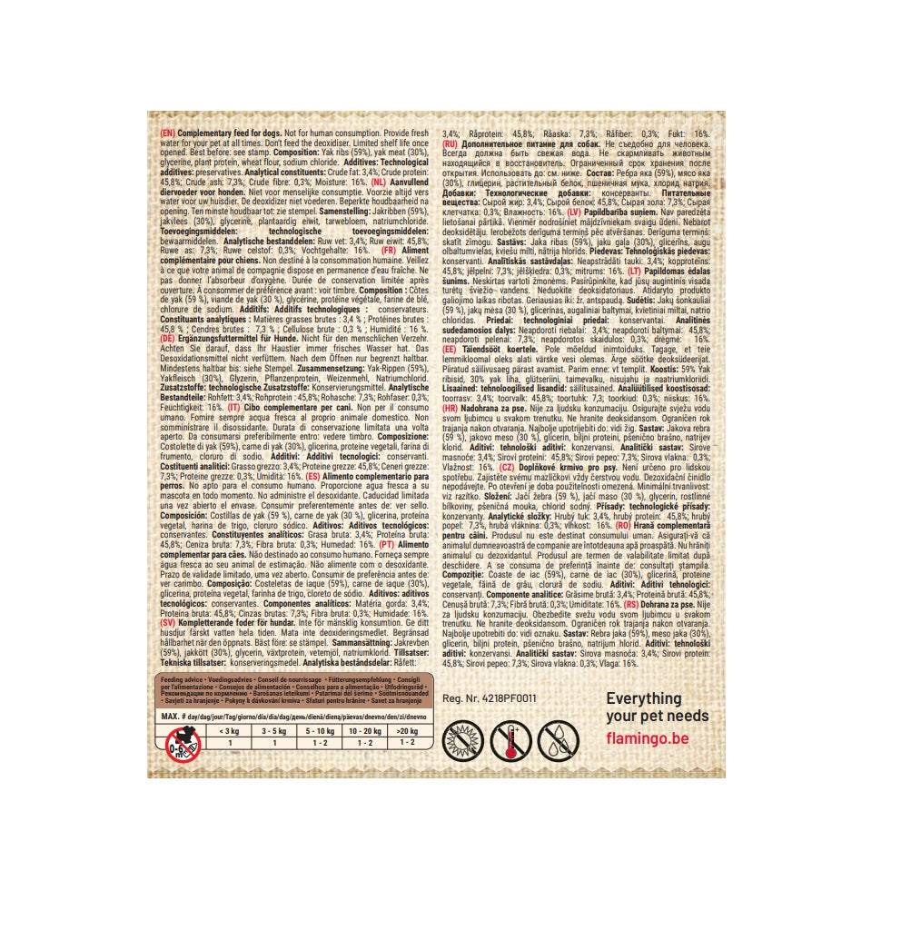 Friandise pour chien Cote avec Yack