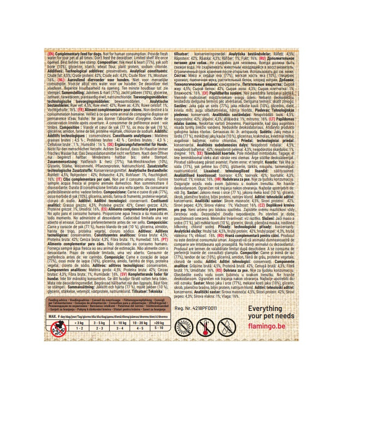 Friandise pour chien avec Yak