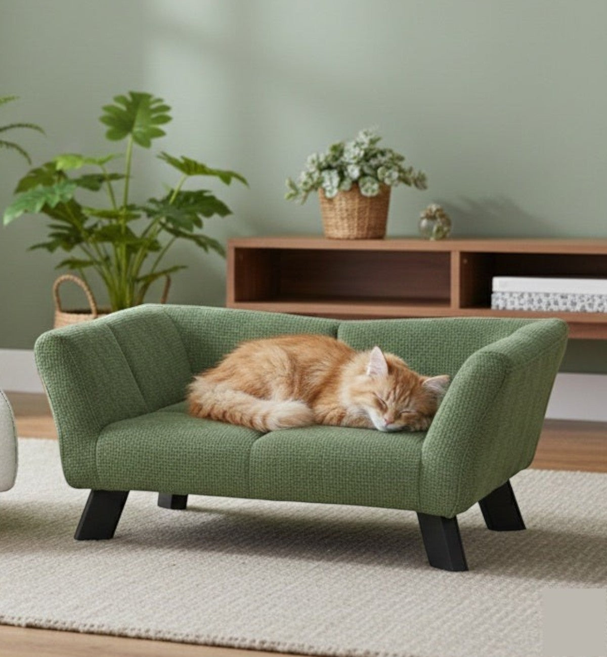 Canape pour chien ou chat Sofa vert 62 x 43 x 25 cm