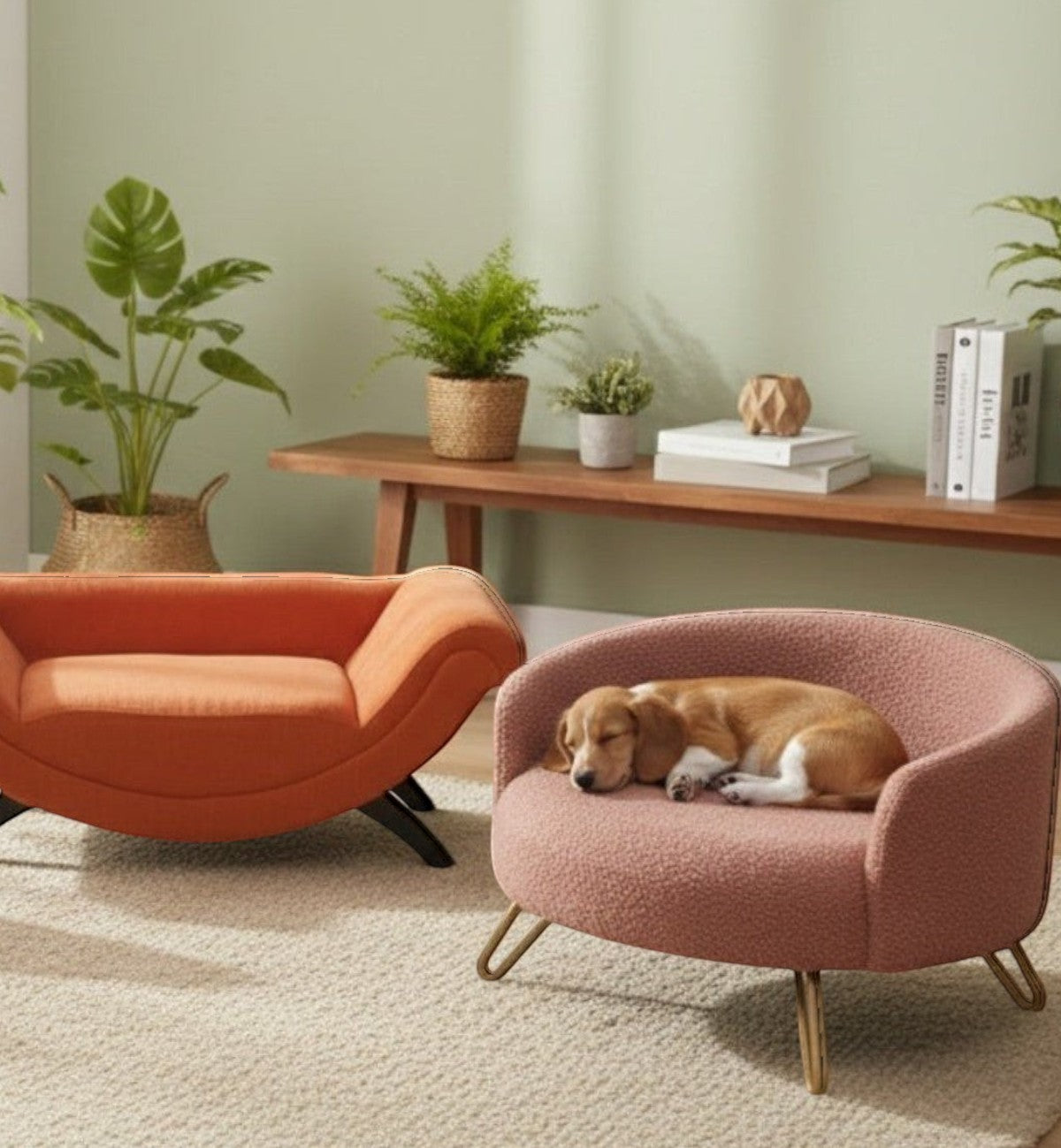 Fauteuil pour chien ou chat Disco rose 46 x 46 x 30 cm