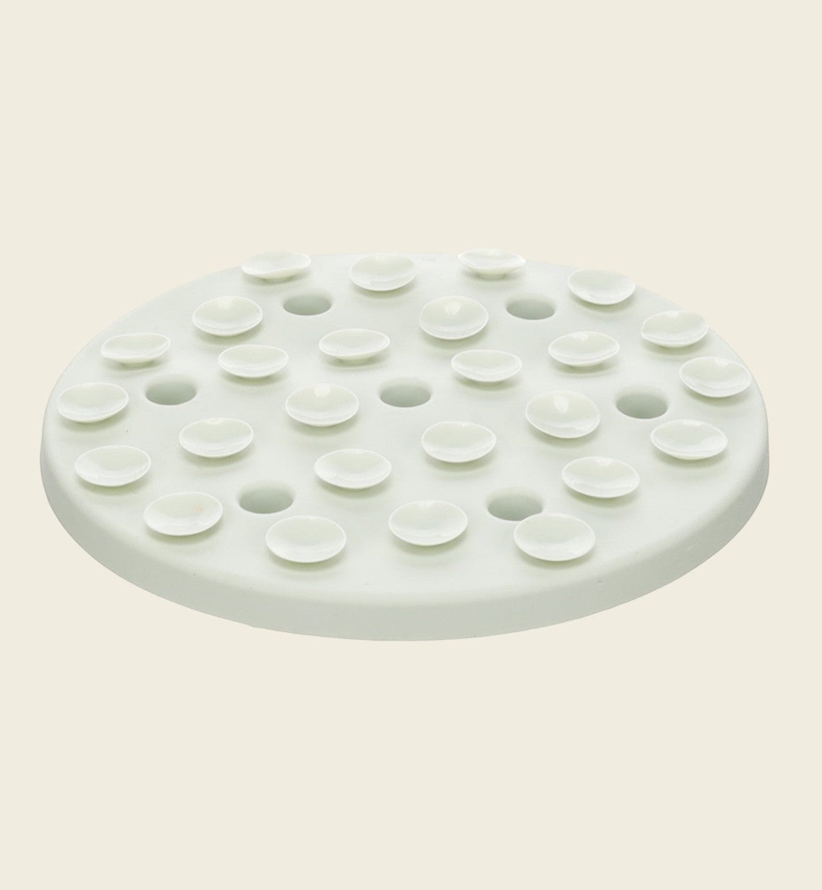 Tapis à lécher Fleur Rond 20 cm Vert