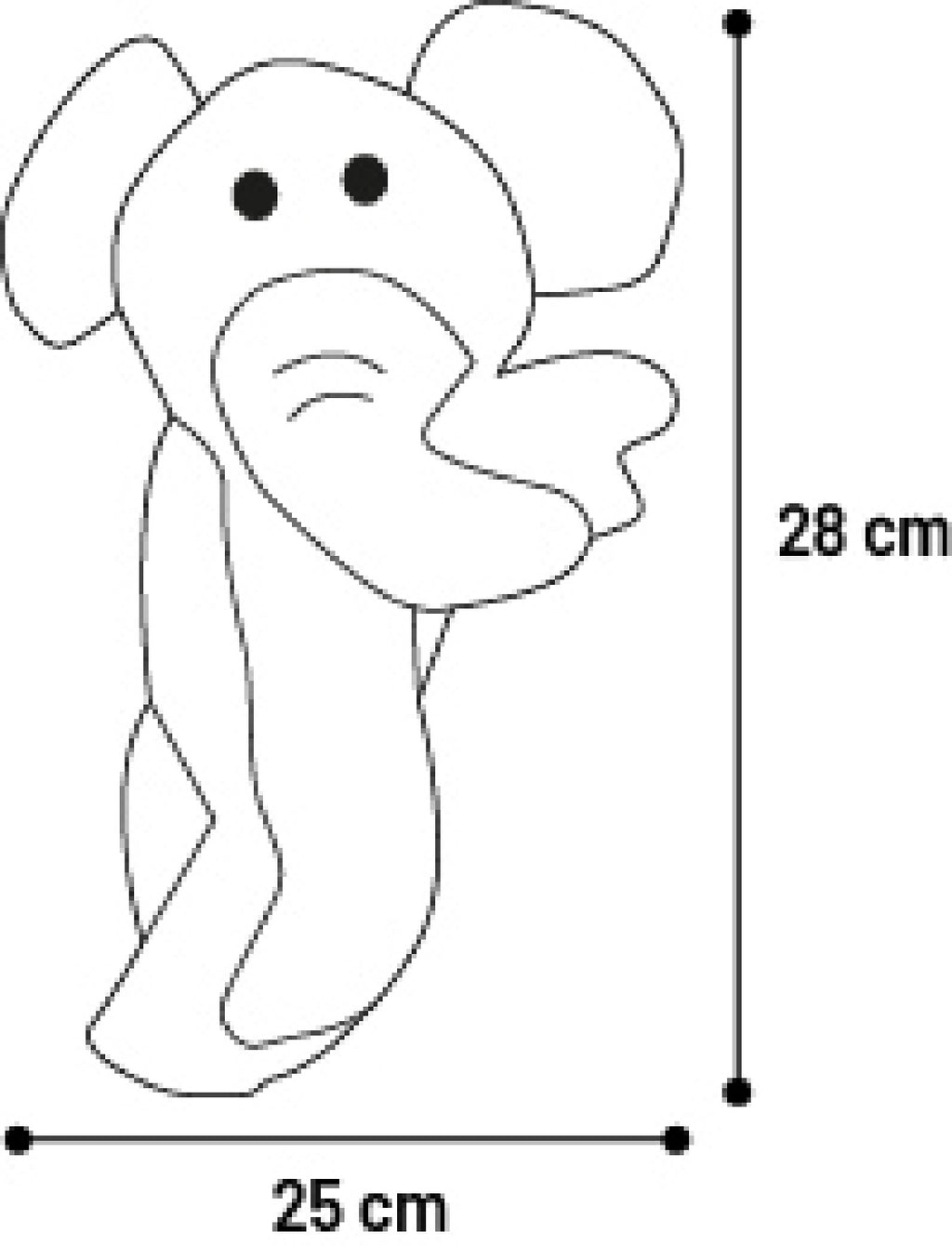 Peluche éléphant pour chien - vue 2