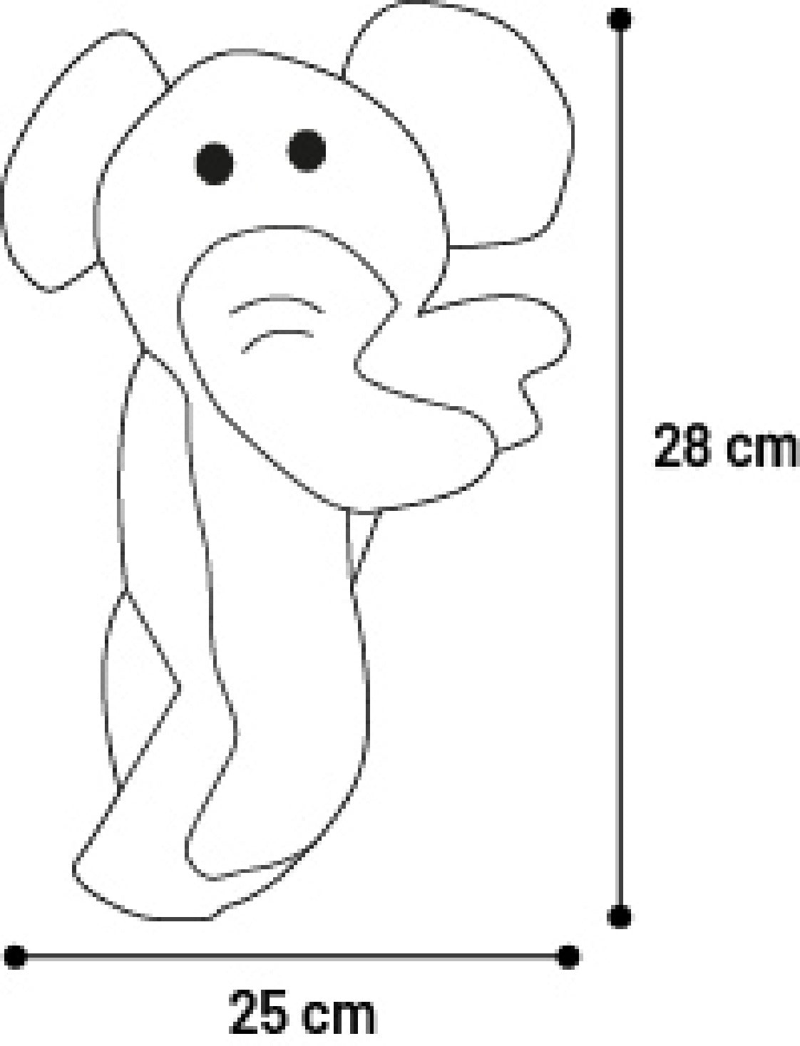 Peluche éléphant pour chien - vue 2