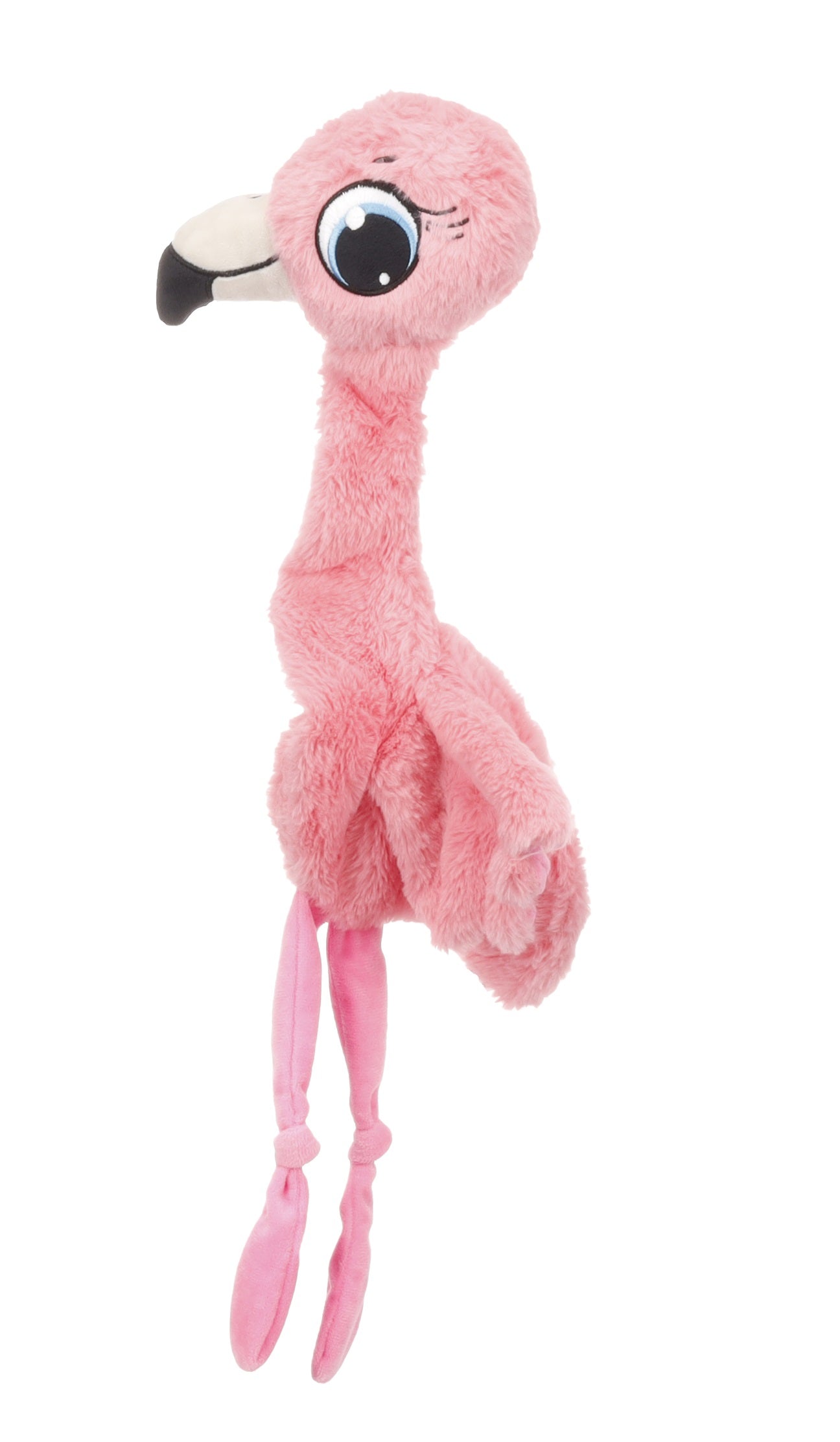 Peluche Flamant rose grand yeux pour chien