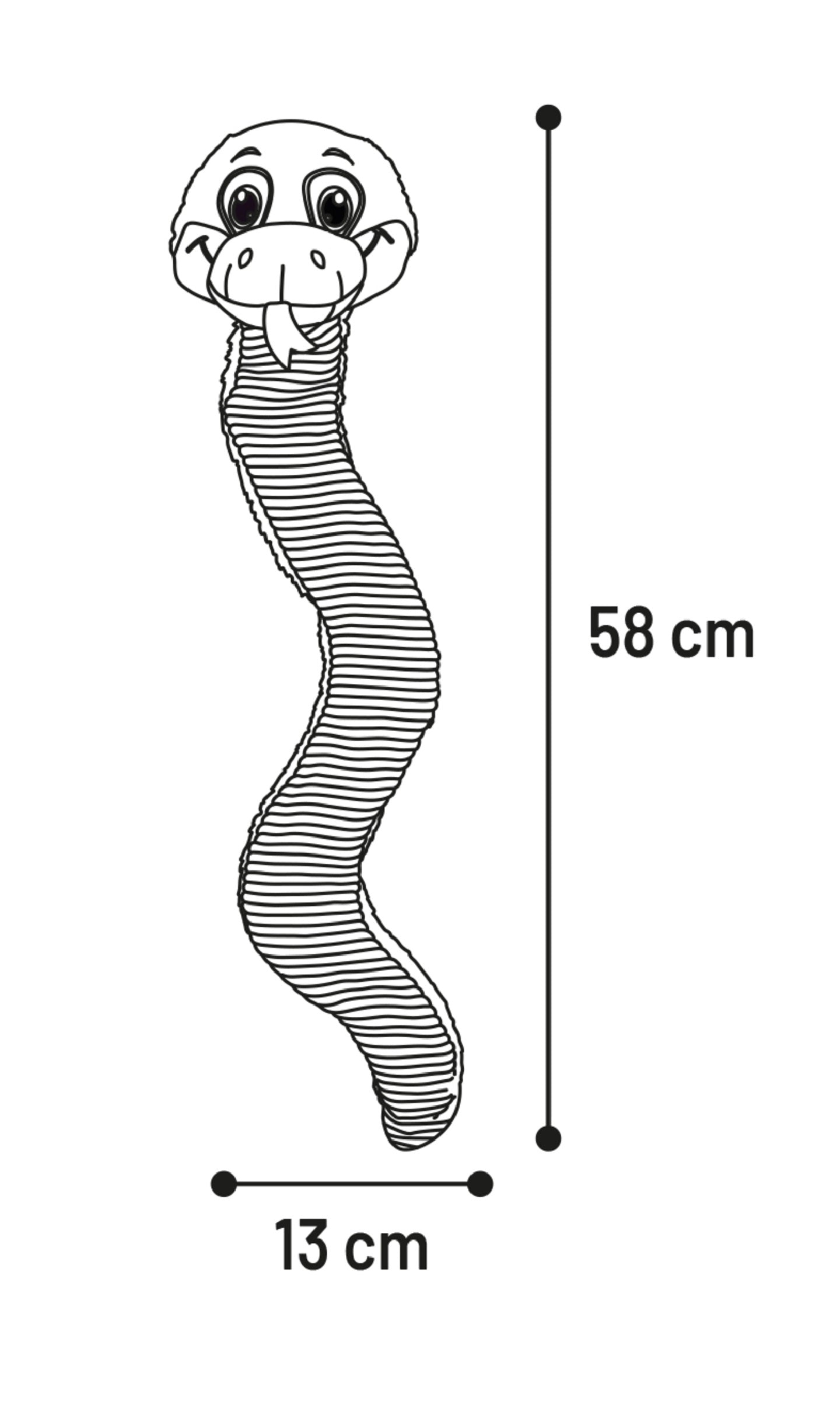 Peluche Serpent grand yeux pour chien - vue 3