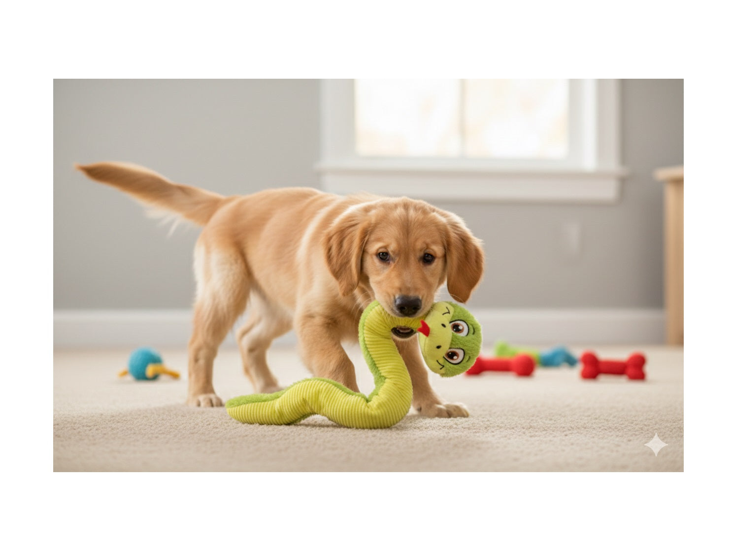 Peluche Serpent grand yeux pour chien - vue 2