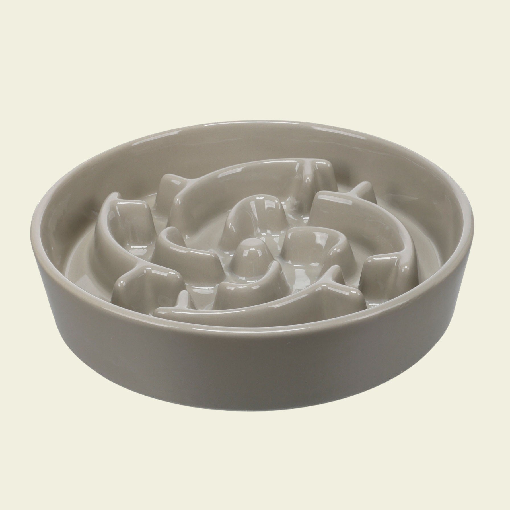 Gamelle ronde anti glouton pour chien Sena vert menthe