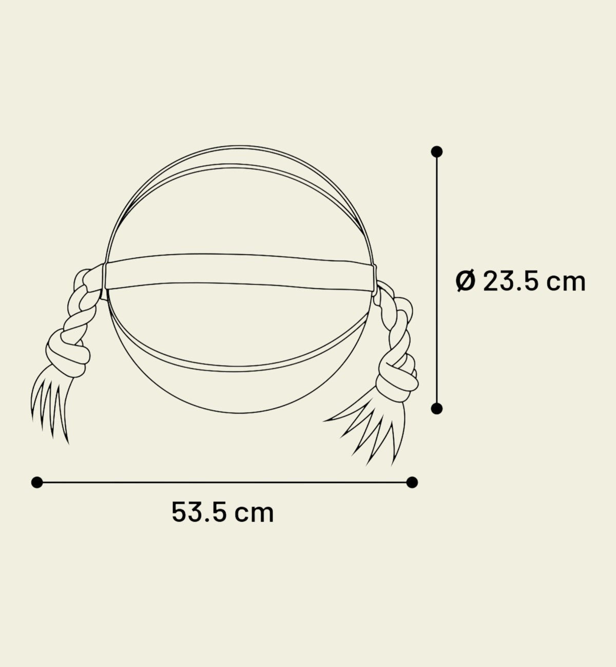 Jouet Ballon de Basketball pour Chien avec Corde