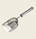 Pelle a litiere pour chat en acier inoxydable 31 cm Ian