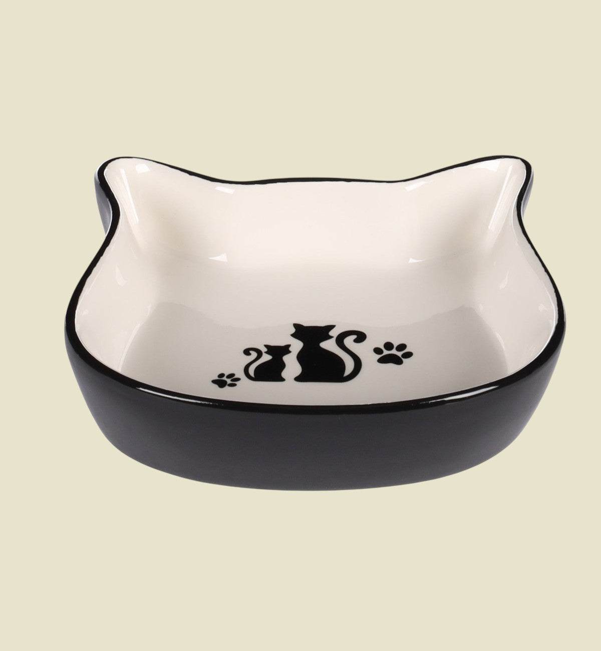 Gamelle duo de chat en céramique