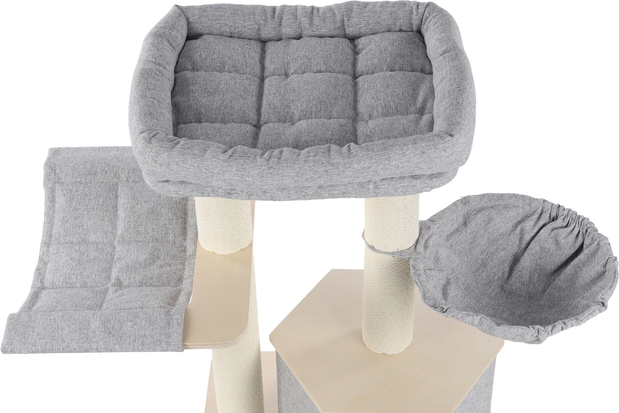 Arbre à chat avec hamacs et niche