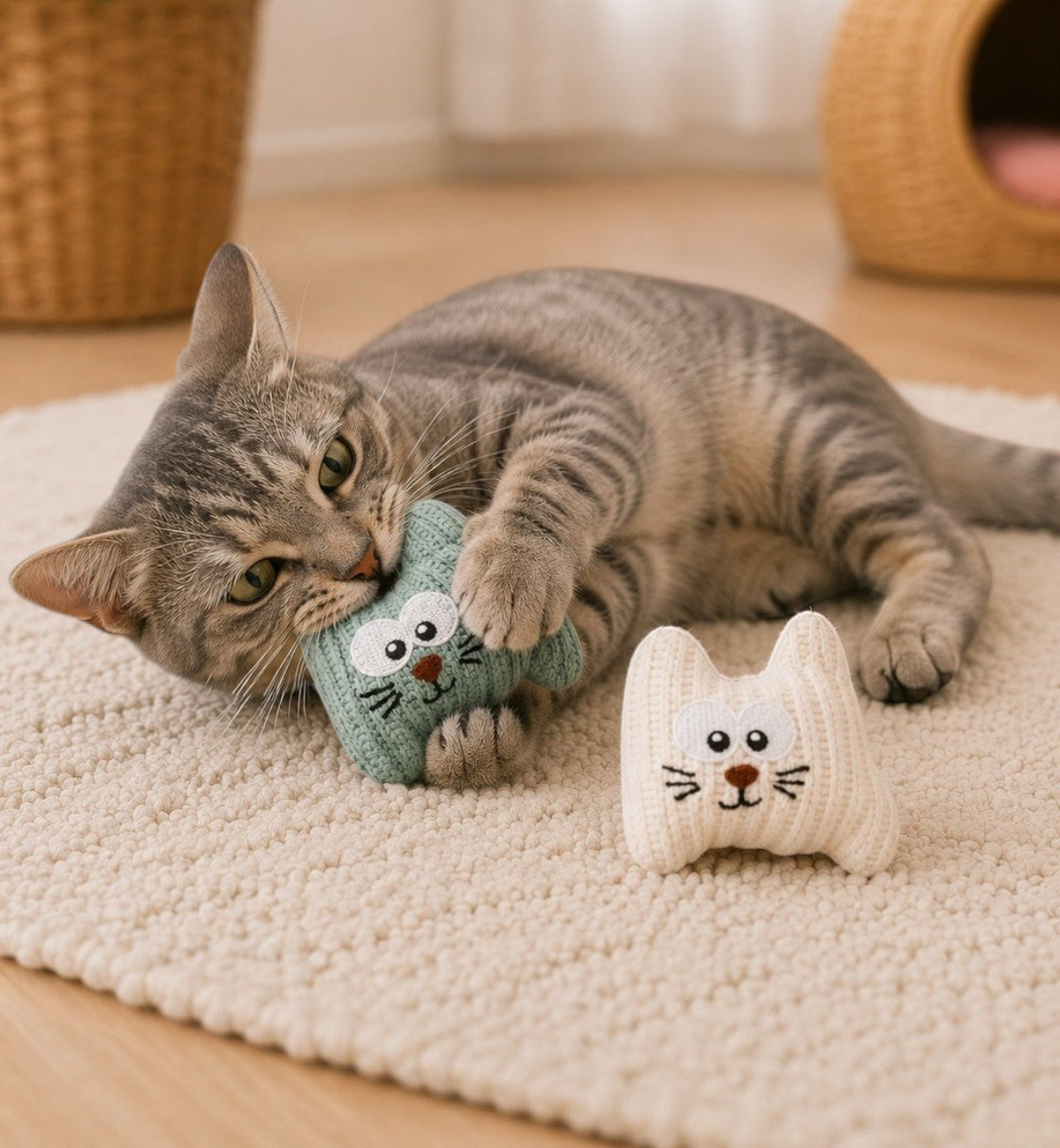 Lot de 2 jouets pour chat Brella avec cataire