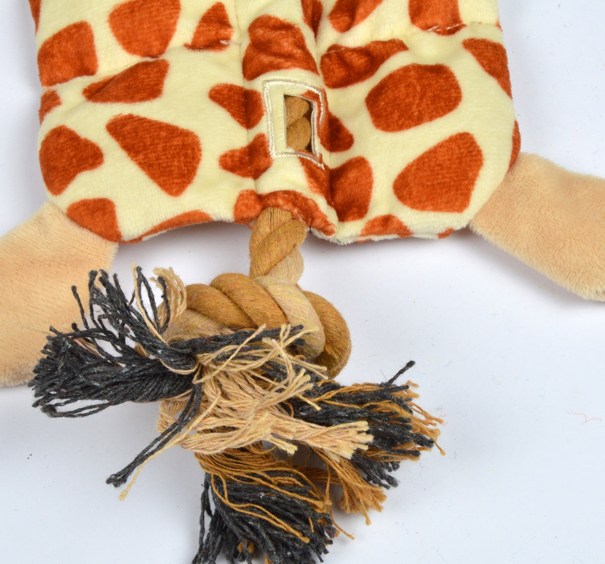 Jouet peluche Girafe et corde pour chien - vue 3