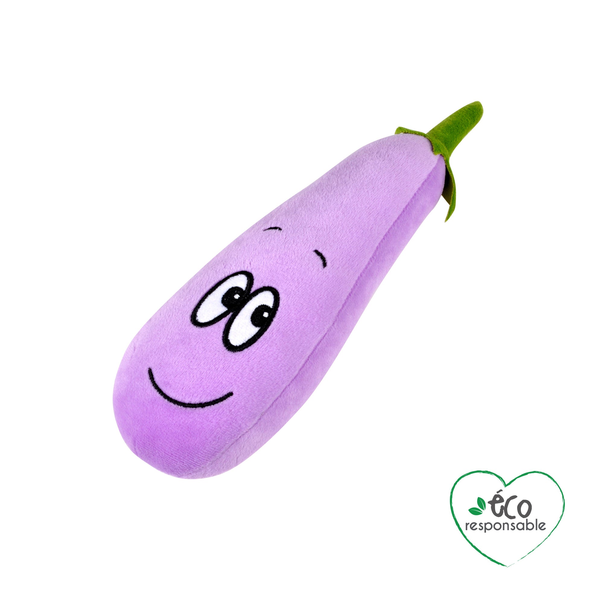 Jeu en peluche aubergine pour chien - vue 2