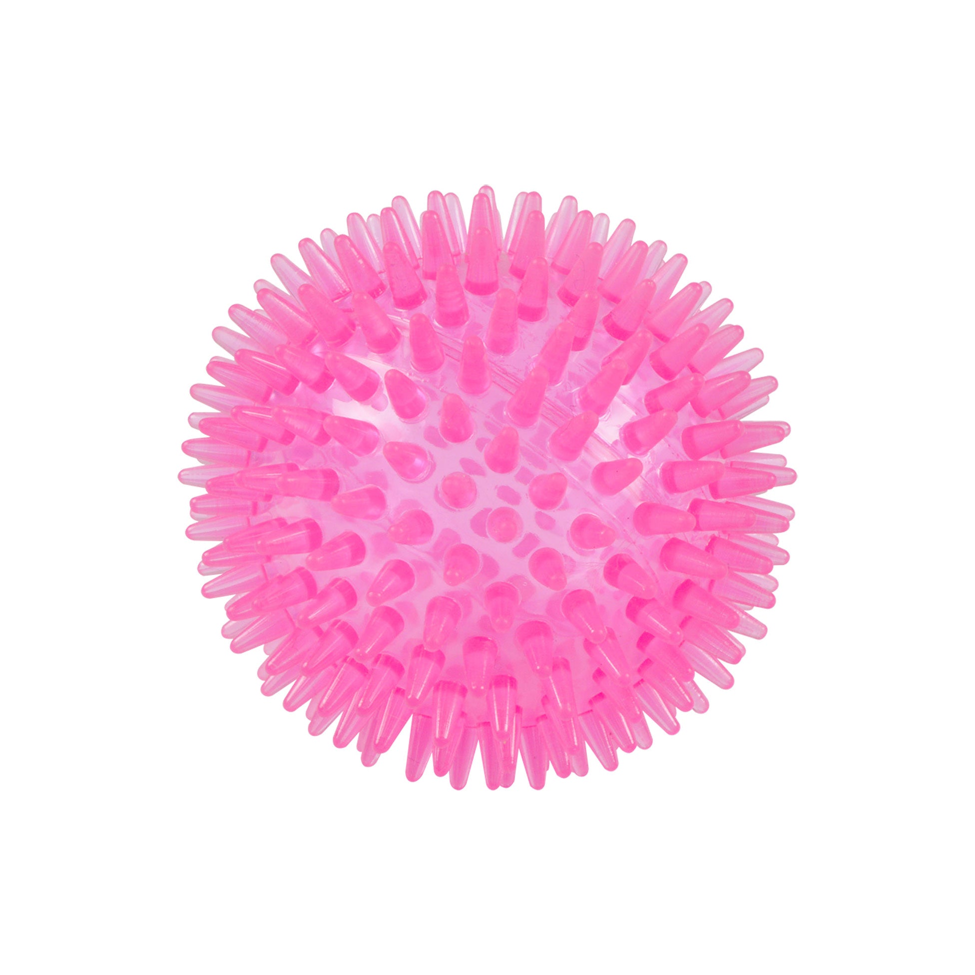 Set de 2 jouets balle et os rose 13 x 8 cm pour chien - vue 4