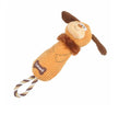 Jeu en peluche chien marron sonore