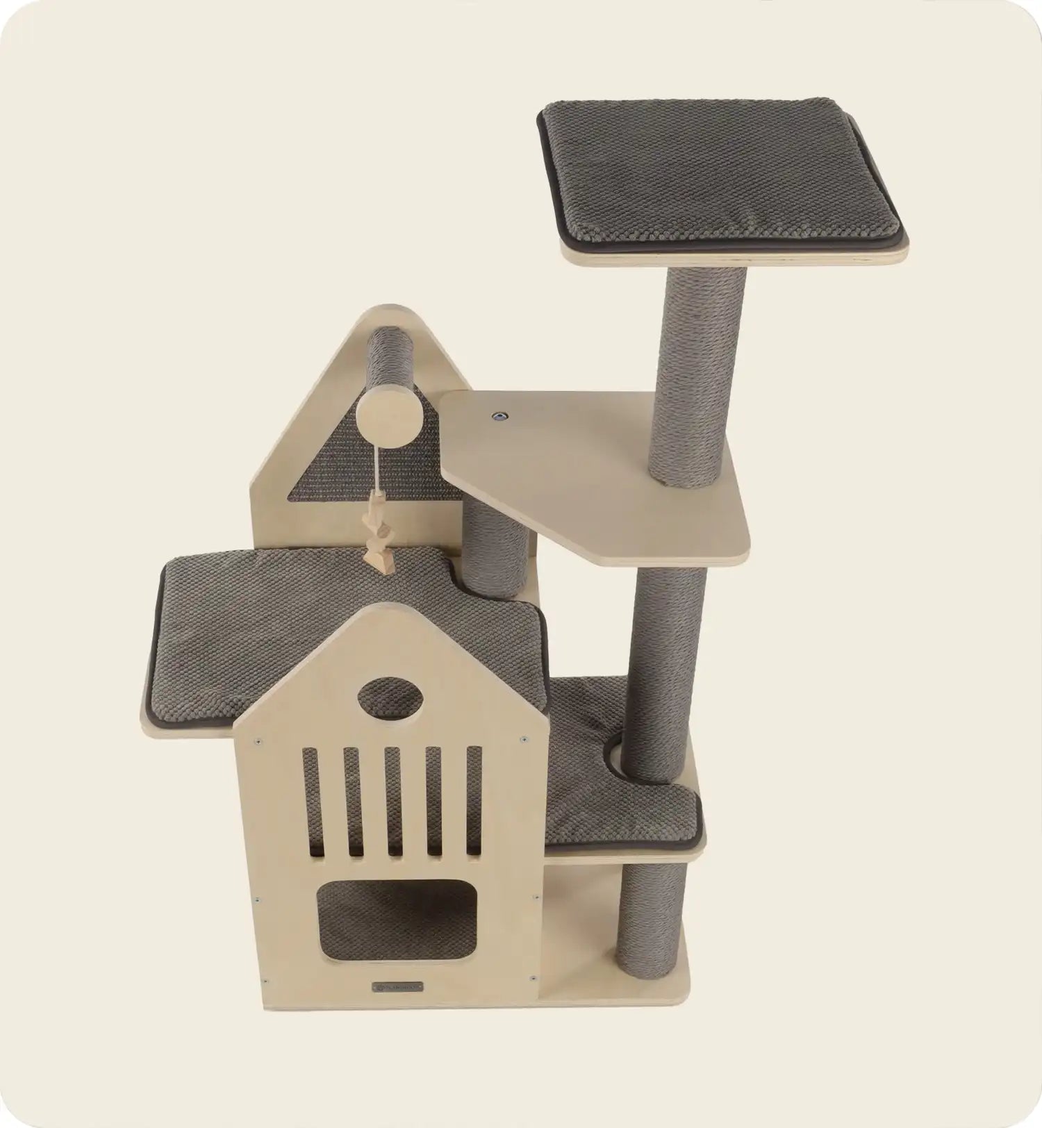 Arbre à chat maisonnette et plateforme