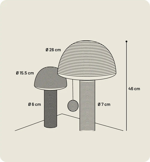 Arbre a griffer pour chat Champignon