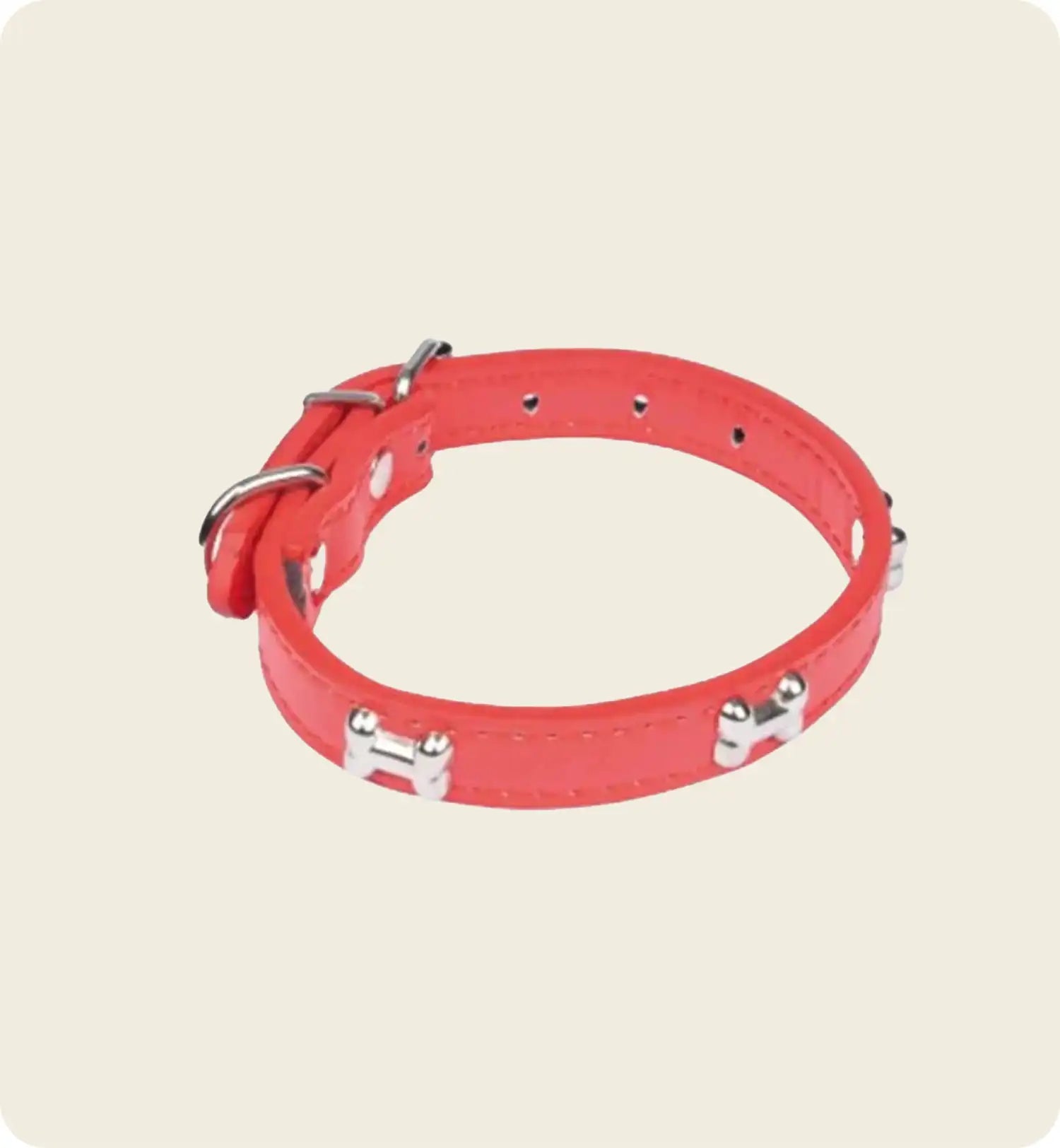 Collier pour Chien Pilou - Rouge 35 cm