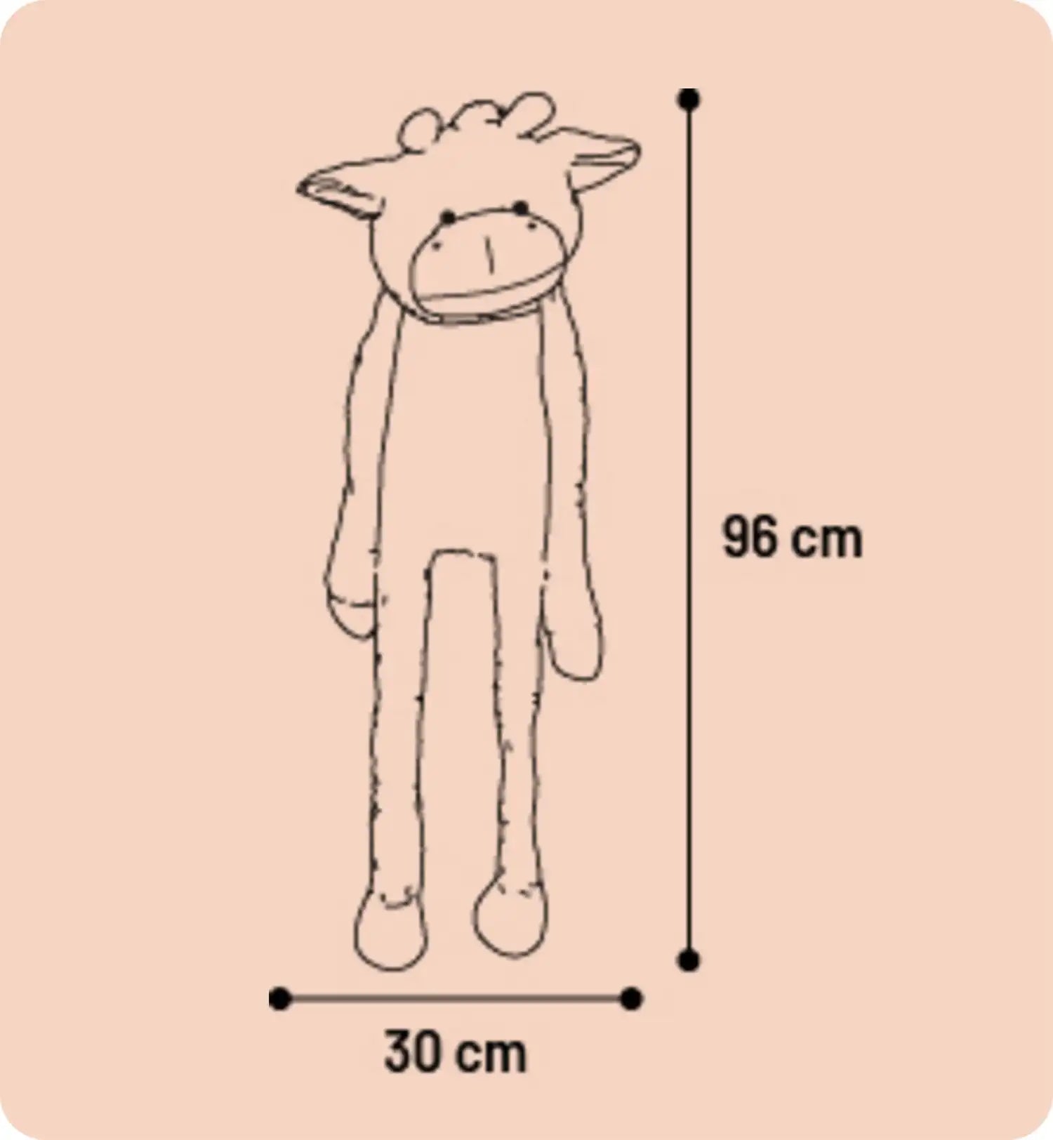 Jeu Geant sonore pour chien Garry Girafe en peluche