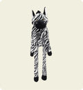 Jeu Geant sonore pour chien Zebre en peluche