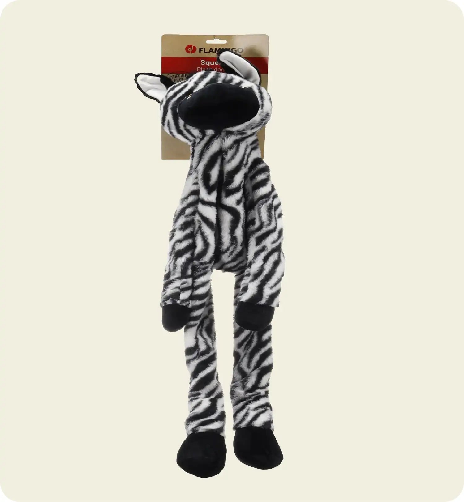 Jeu Geant sonore pour chien Zebre en peluche