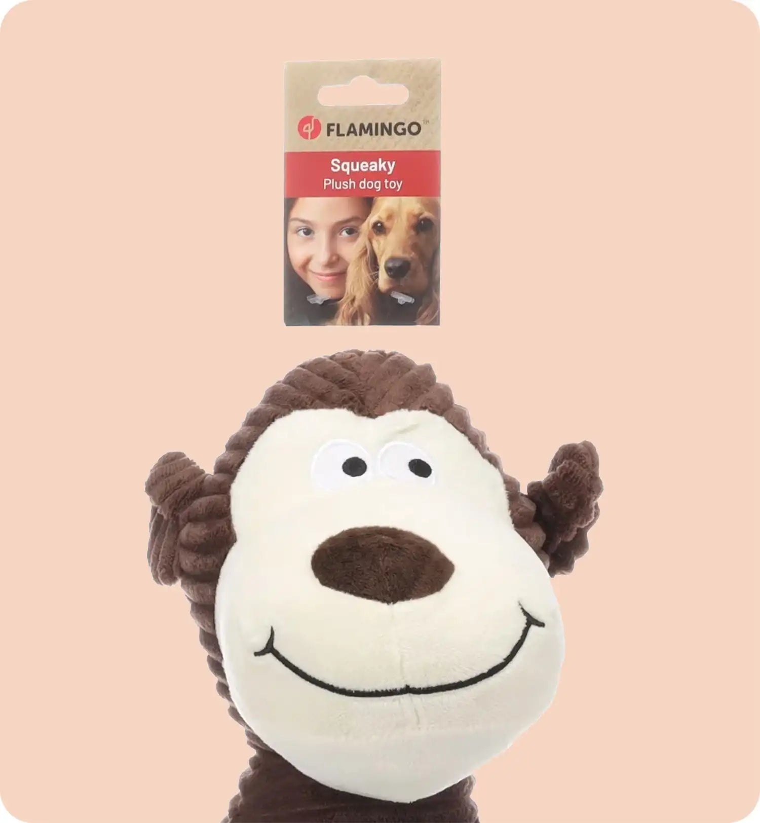 Jeu Peluche pour animaux sonore Singe
