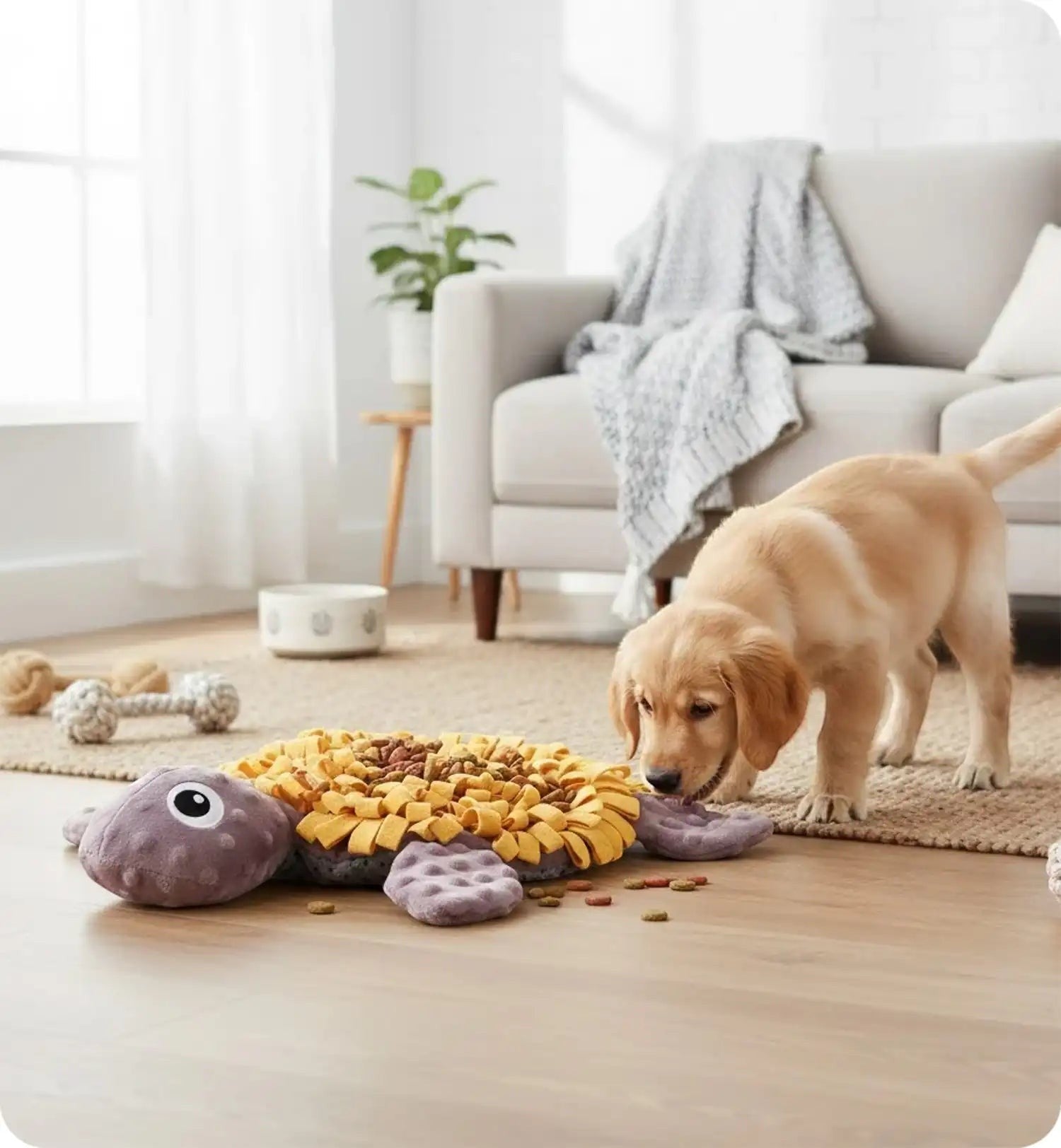 Jeu d'occupation et de fouille Morgane tortue pour chien