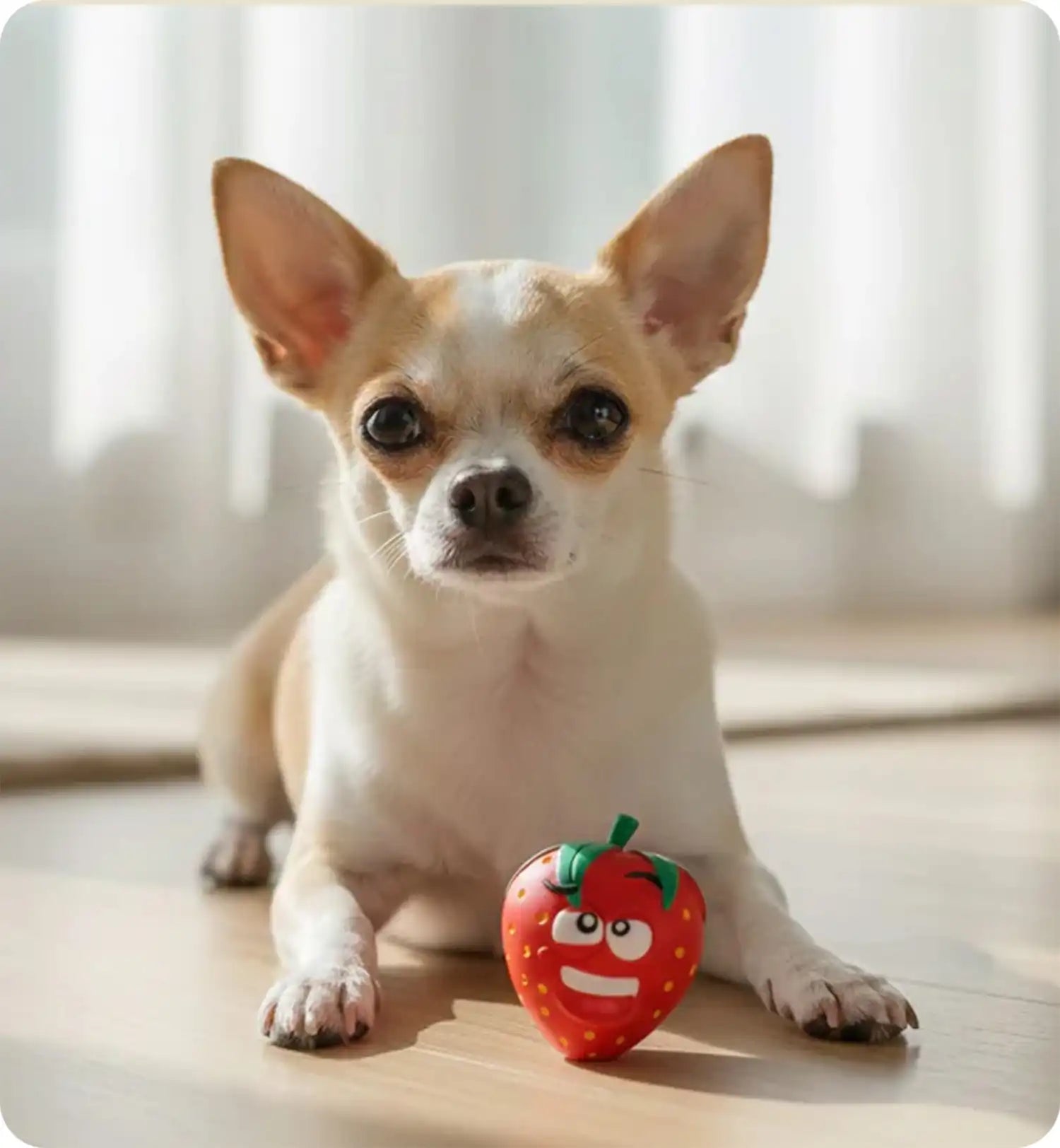 Jeu pour chien Fruco La fraise sonore