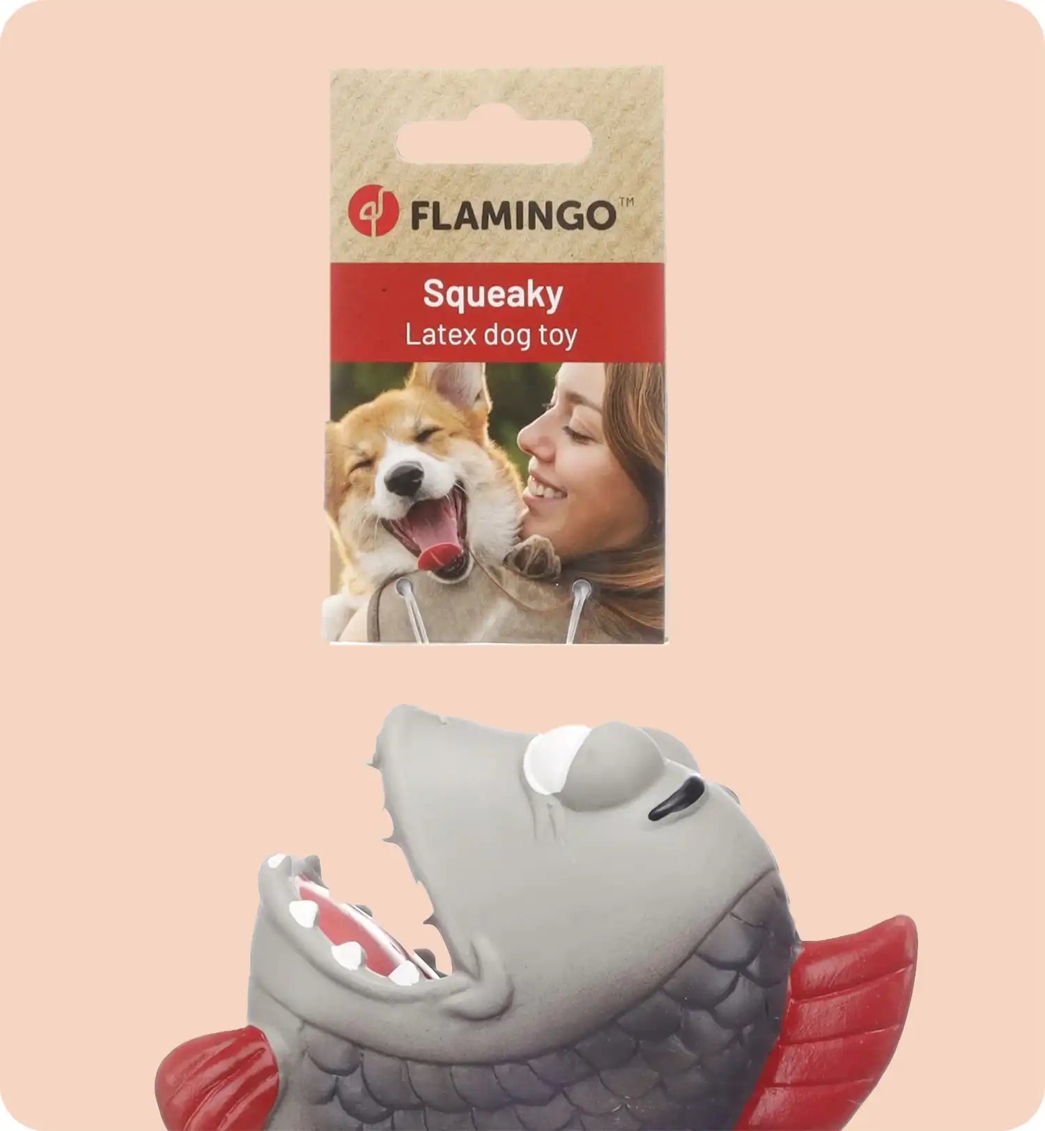 Jeu pour chien Poisson Anais gris