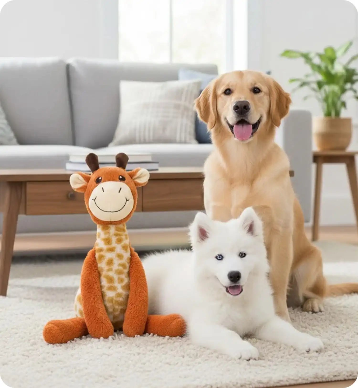 Jeu sonore pour chien Garfa la Girafe en peluche