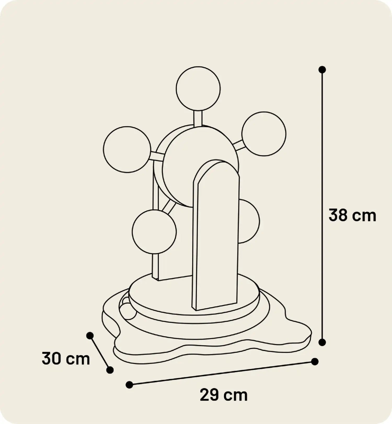 Jouet à griffer Chip Circuit avec balle