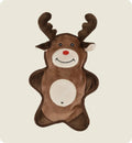Jouet peluche sonore Renne de Noel