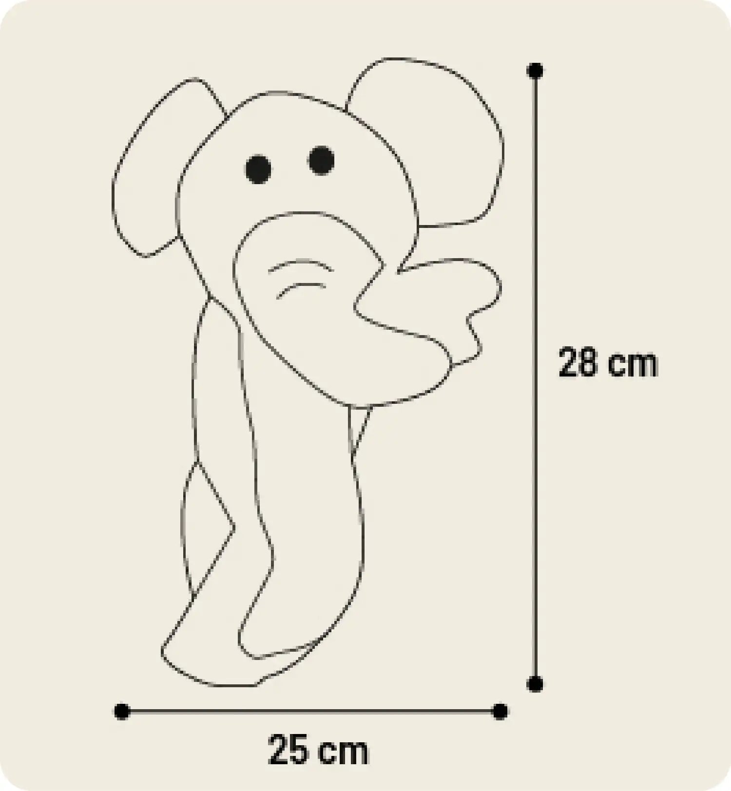 Peluche éléphant pour chien