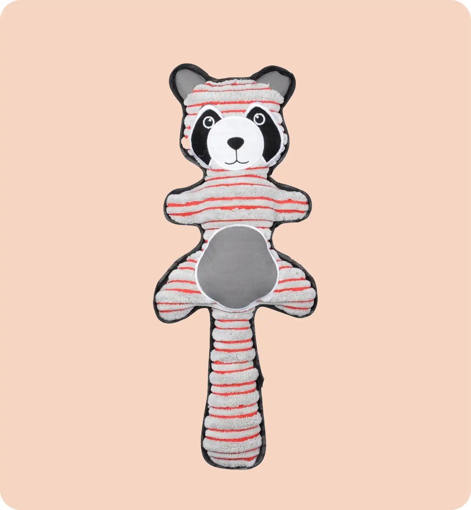 Peluche raton laveur chien