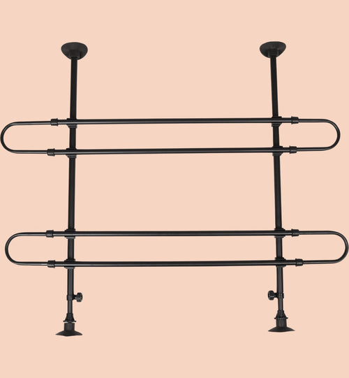 Barrière de sécurité pour chien Animozen en métal noir, réglable en hauteur et largeur pour voiture.
