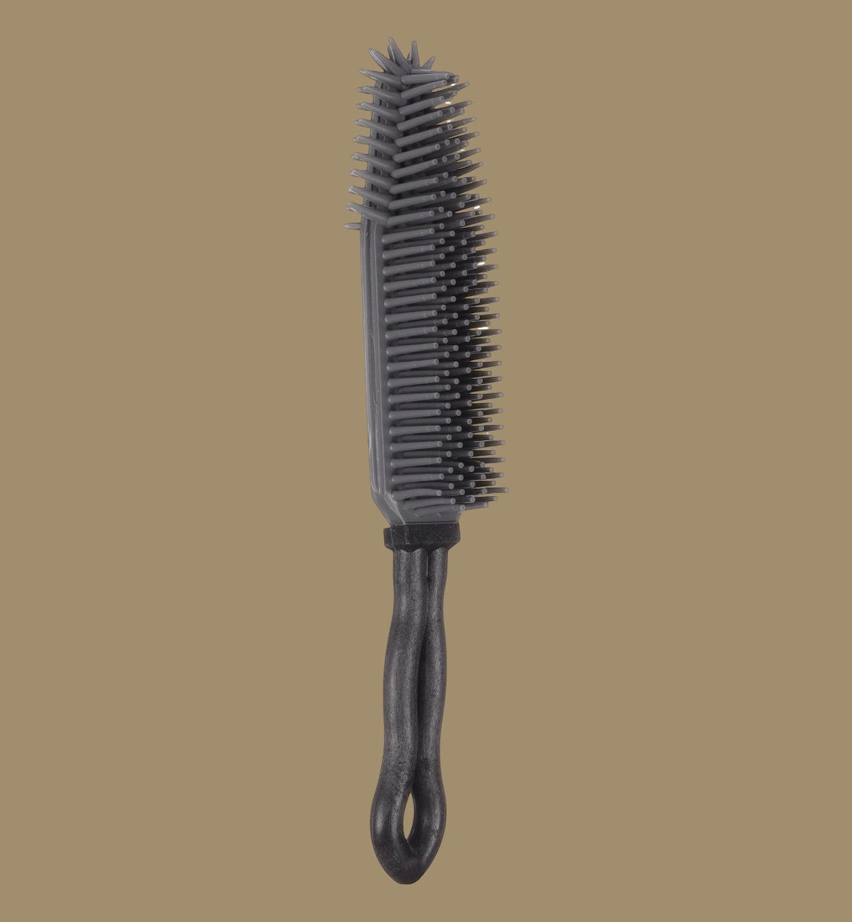 Brosse anti-poils Animozen Afra noire en caoutchouc thermoplastique pour enlever facilement les poils d'animaux sur les textiles.