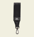 Animozen Connecteur de ceinture pour chien noir en polyester avec mousqueton métallique, 23 cm