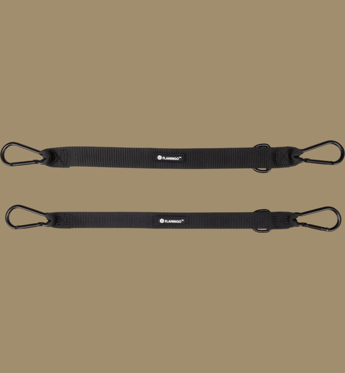 Animozen Connecteur pour Ceinture pour Chien Darrel noir en polyester avec deux mousquetons métalliques pour la sécurité en voiture.