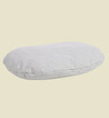 Animozen coussin ovale gris clair en textile déhoussable pour chien, 40 x 50 cm
